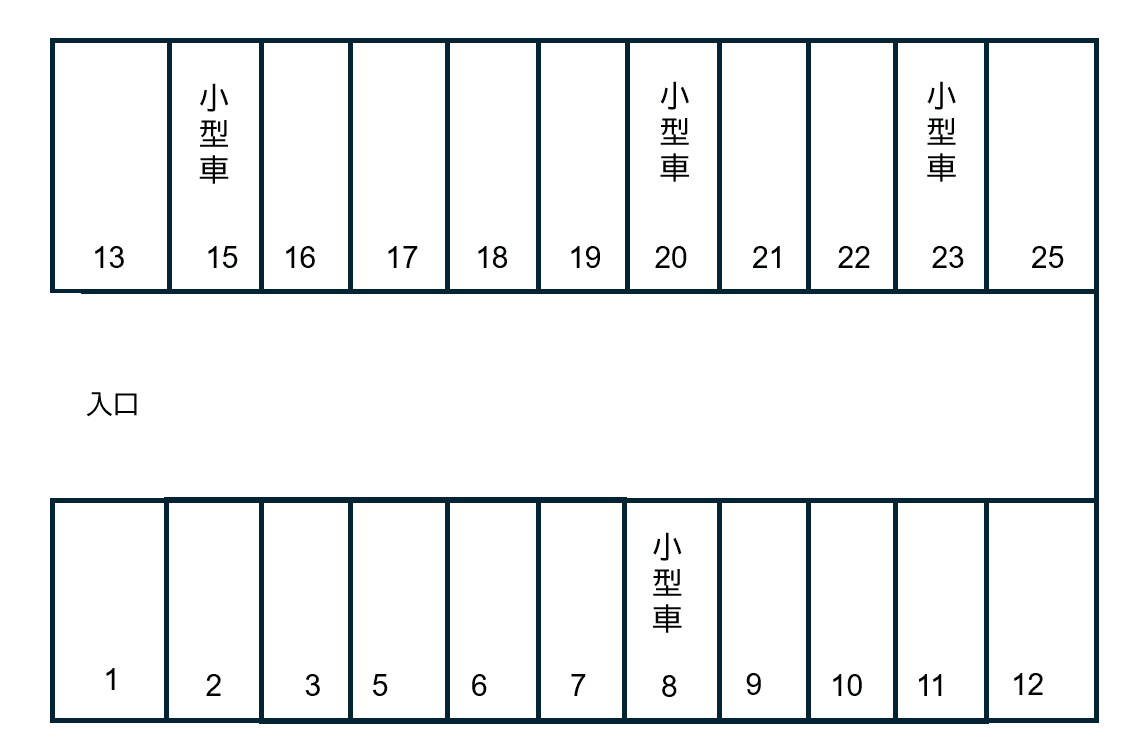 P167の駐車配置図