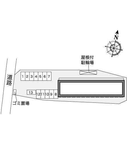 スペース好日(25314)の駐車配置図
