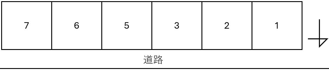 リヴィエール1号館の駐車配置図