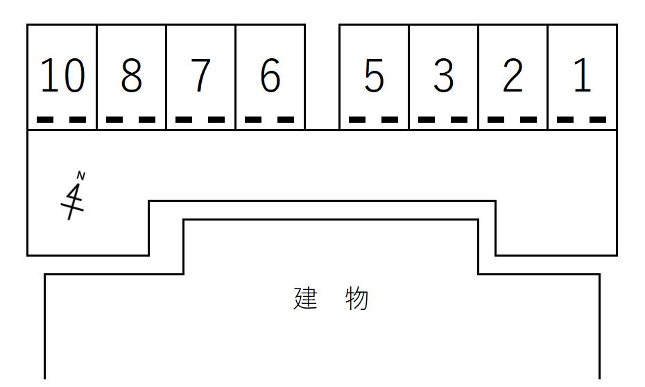 80059SEJOURⅡの駐車配置図