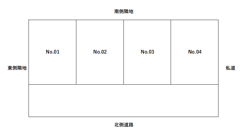 千人町3丁目駐車場の駐車配置図