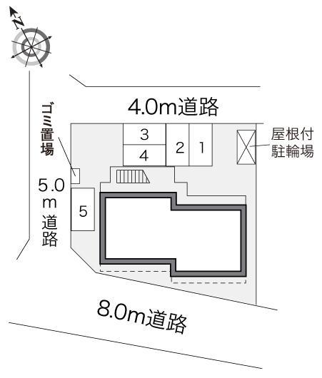 フルール(23570)の駐車配置図