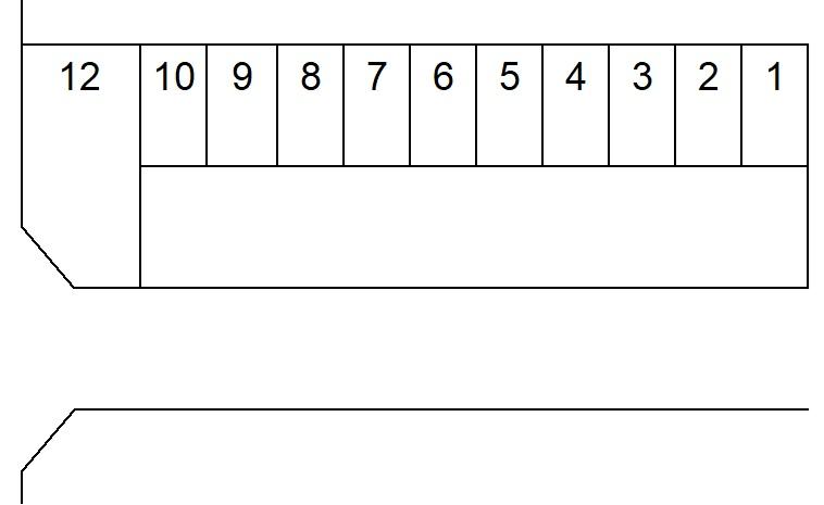村田芳子(和光市)駐車場の駐車配置図