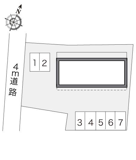 コーポホルスⅡ(10850)の駐車配置図