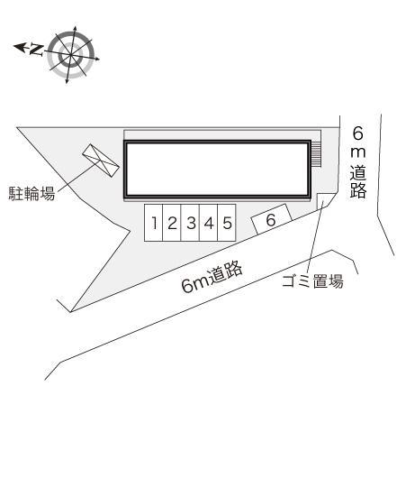 コンフォート西之町(17490)の駐車配置図