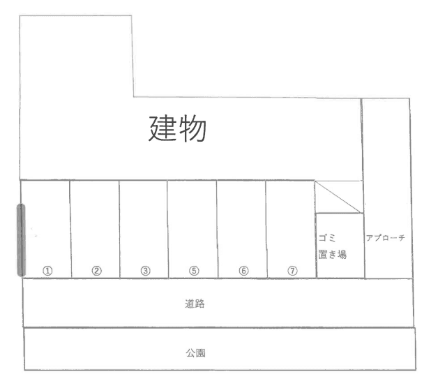 サウスパーク浜寺の駐車配置図