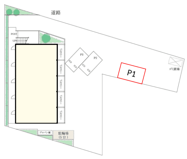 ファンタジアの駐車配置図
