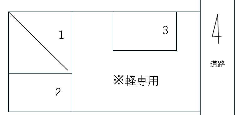 中区-72の駐車配置図