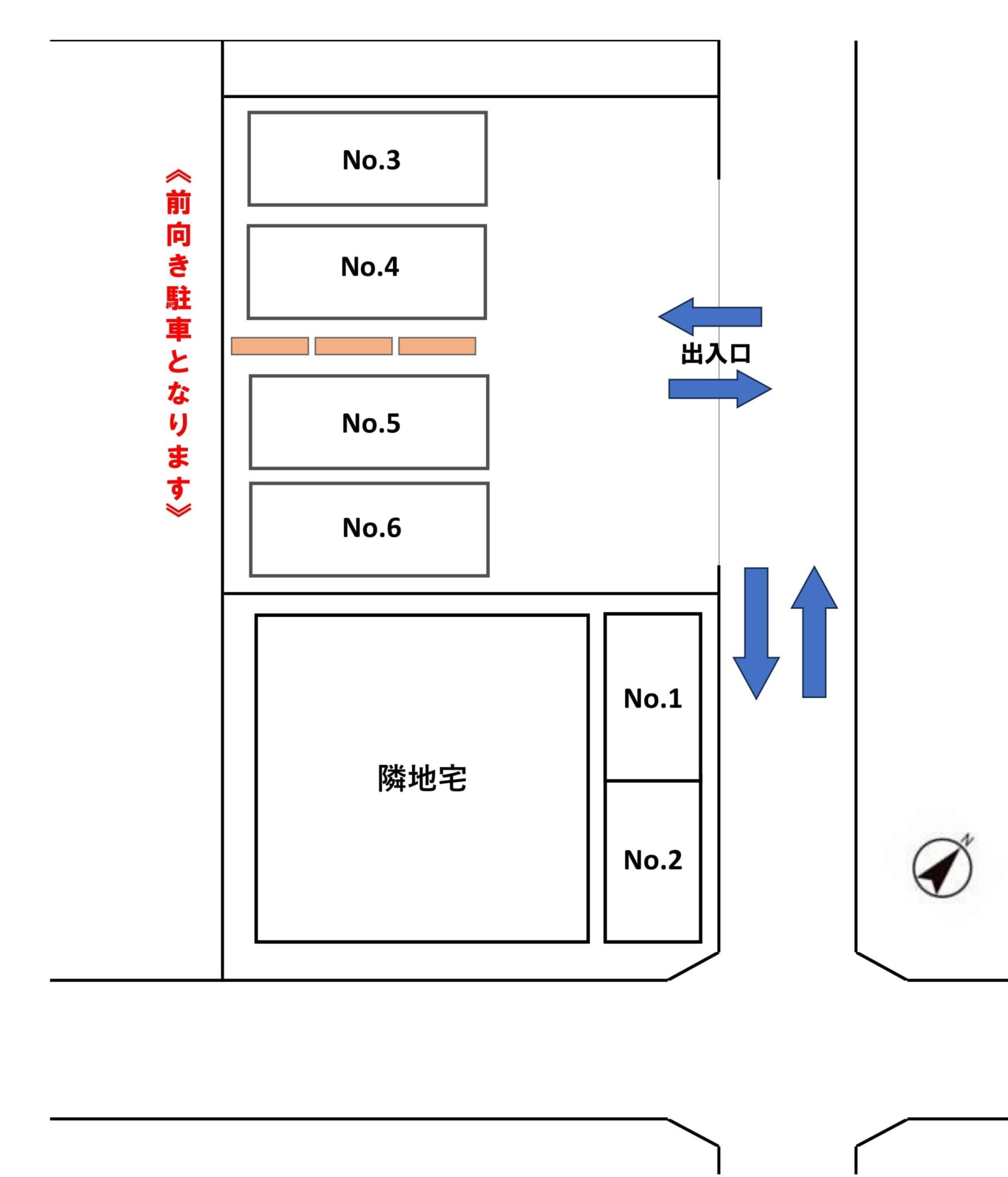 Gran Parking  Gの駐車配置図