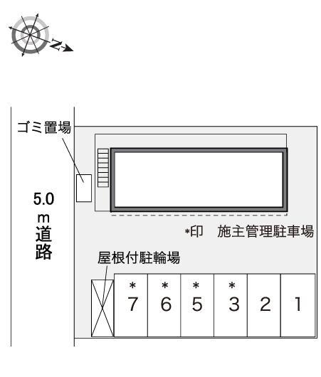 ＦｉｔⅢ(41099)の駐車配置図