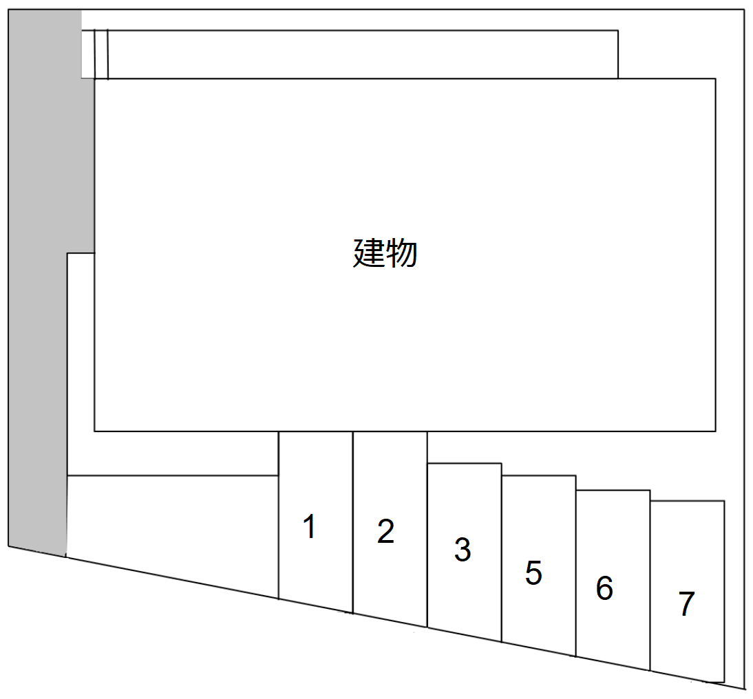 ガーデンハイツ御殿山の駐車配置図