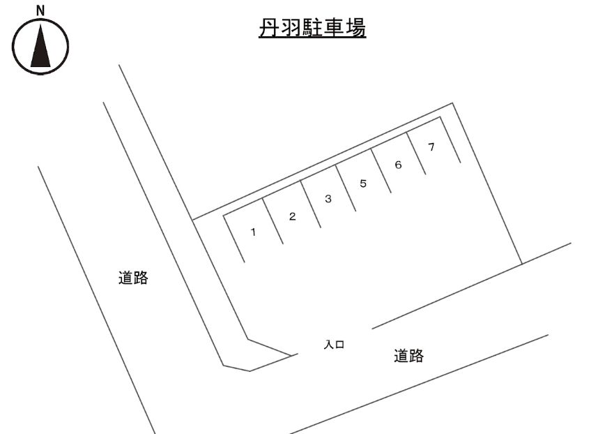 丹羽駐車場の駐車配置図