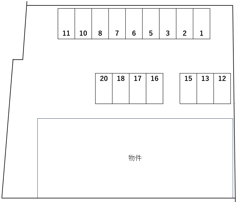 屋敷(ＹＡＳＨＩＫＩ)の駐車配置図