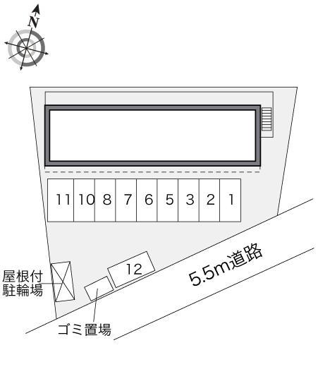 ラフィネ(28511)の駐車配置図