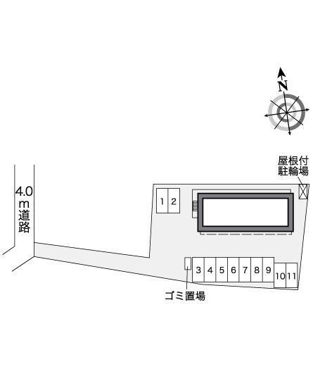 フォレスト　ウイング(25663)の駐車配置図