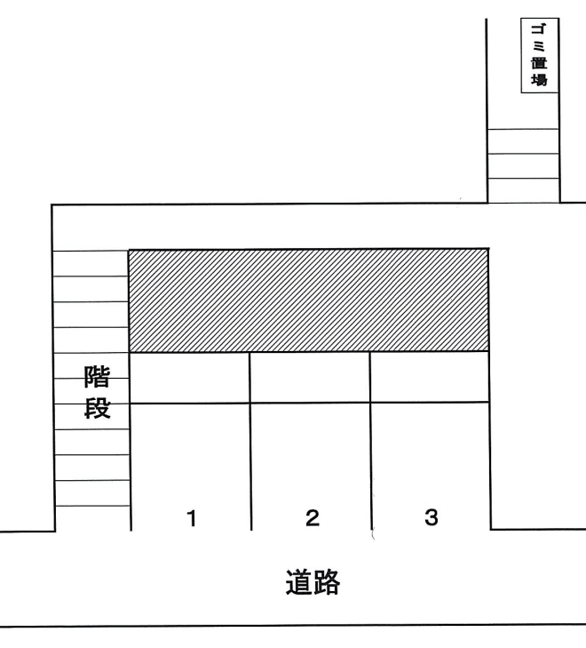 ノギハウスの駐車配置図