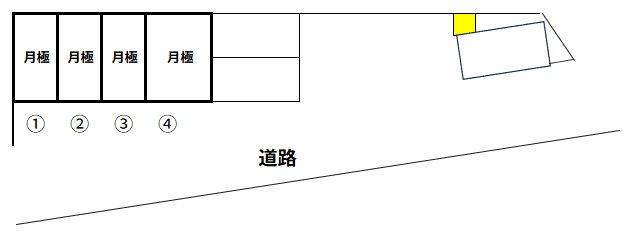 武蔵村山三ツ藤第２の駐車配置図