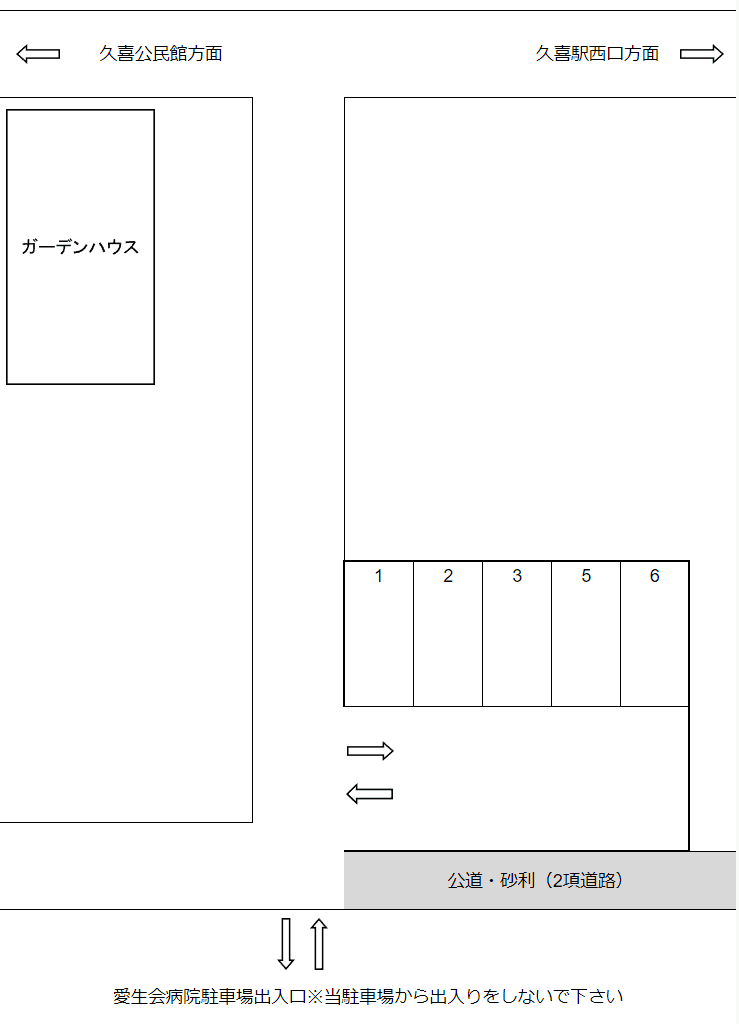 セントラル駐車場の駐車配置図