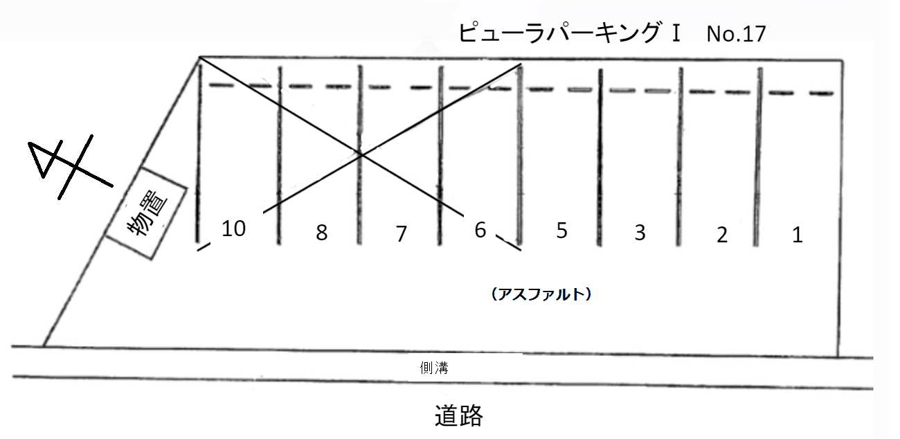 大口-17の駐車配置図