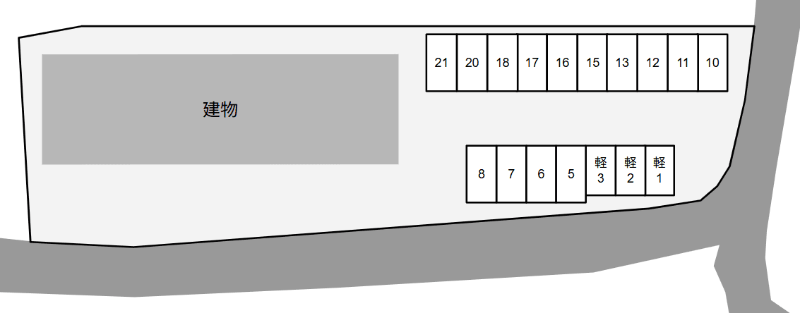 Ｃａｓｔｅｌｌｏ　Ｆｅｌｉｃｅの駐車配置図