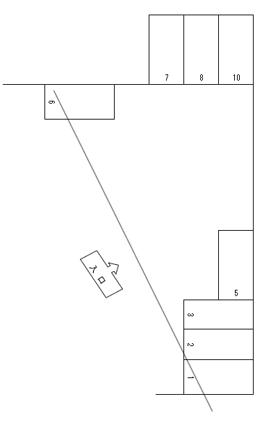 湊第4駐車場の駐車配置図