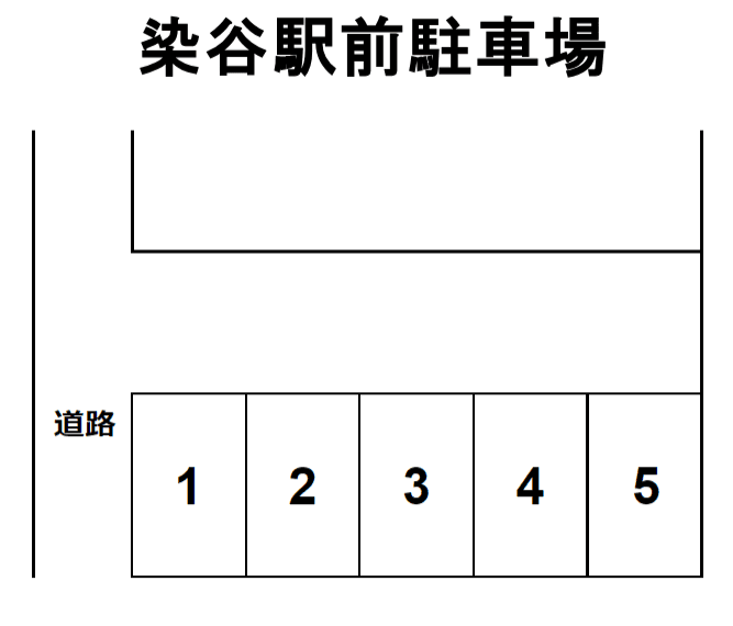 染谷駅前駐車場の駐車配置図