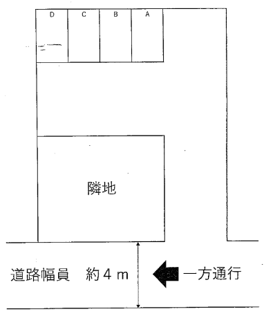 青和パーキングの駐車配置図