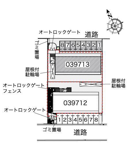 Ａｒｃａｄｉａ　Ｂ(39713)の駐車配置図