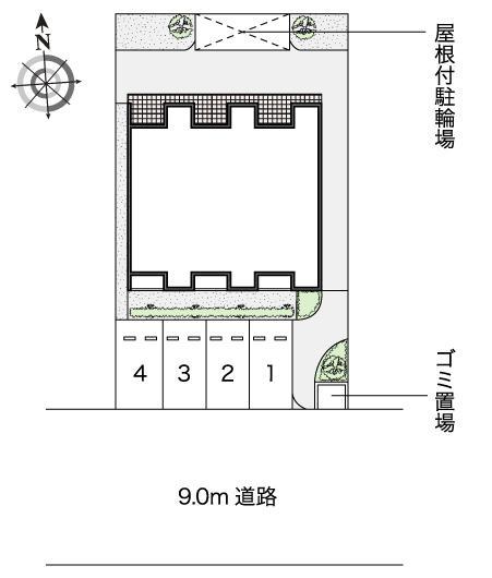 ウィステリア(54033)の駐車配置図