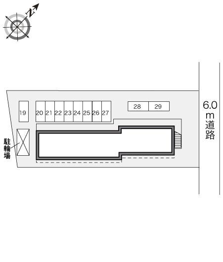 宮代庭苑　Ⅱ(24224)の駐車配置図