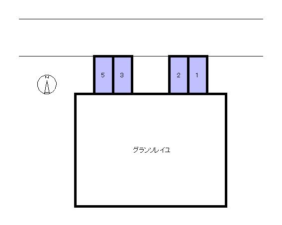 グランソレイユ曽根の駐車配置図