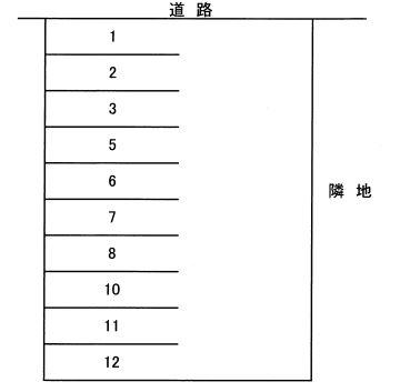 東大曲町駐車場の駐車配置図