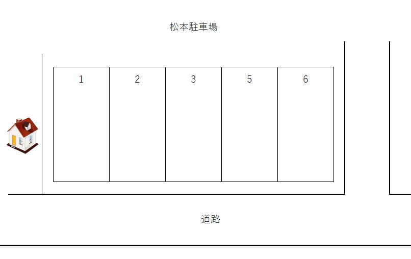 松本駐車場の駐車配置図