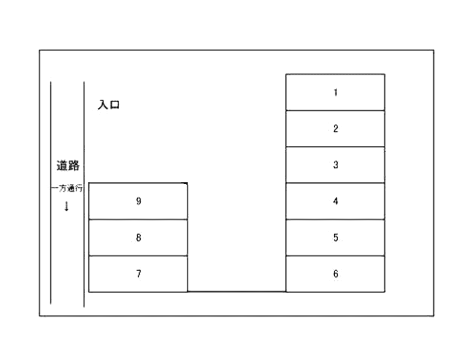 グリーン駐車場の駐車配置図