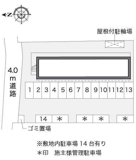 ファームランド(17185)の駐車配置図