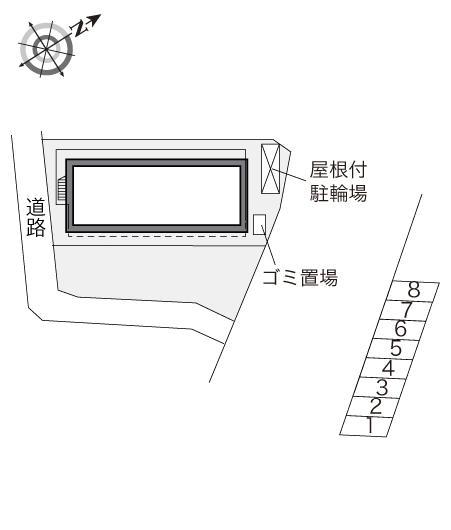 パティオ(21428) 敷地外駐車場の駐車配置図