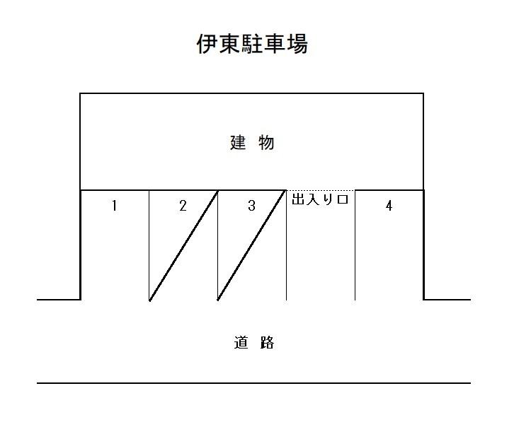 伊東駐車場の駐車配置図