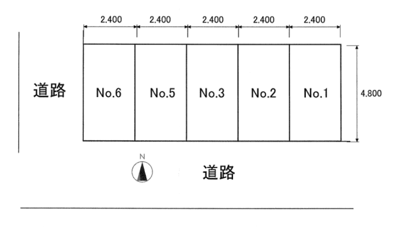 株式会社翔栄 舟木町駐車場の駐車配置図