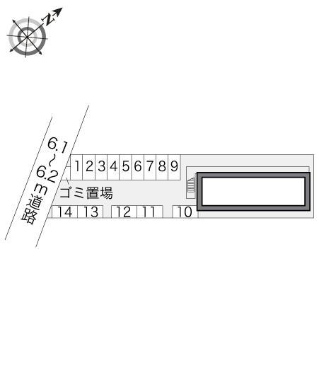 メイプルＩ(13826)の駐車配置図