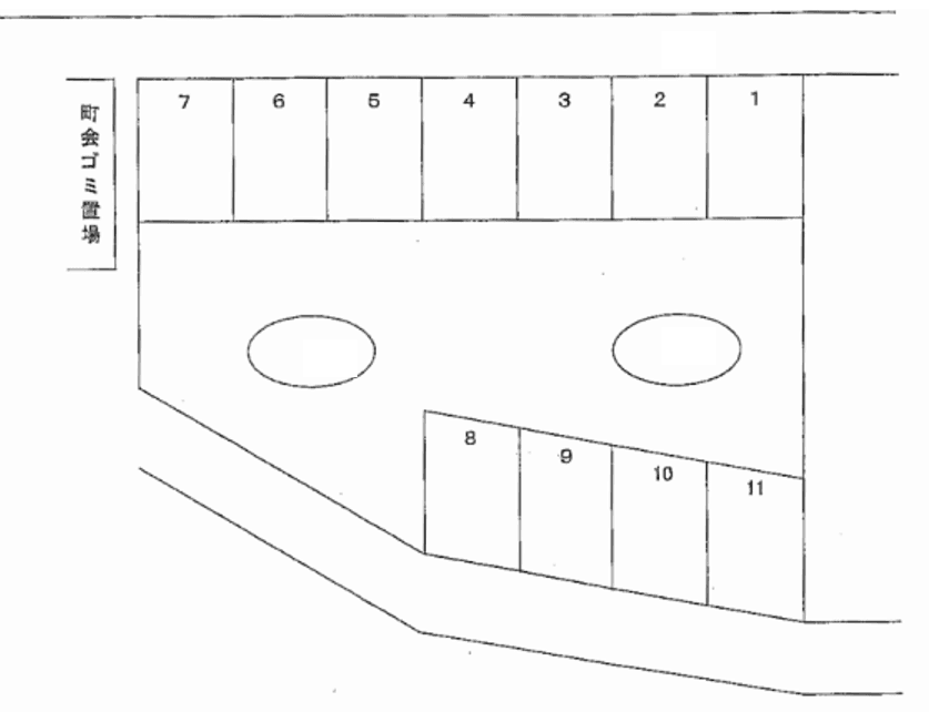 高橋第２駐車場の駐車配置図