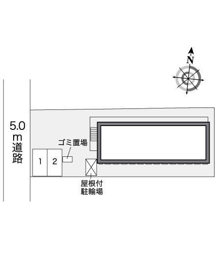 ベルヴィル(27390)の駐車配置図