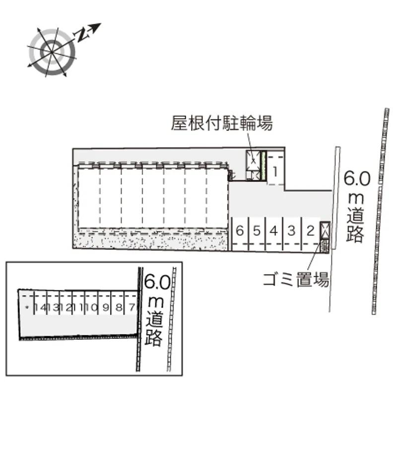 サマア(41132)　敷地外駐車場の駐車配置図