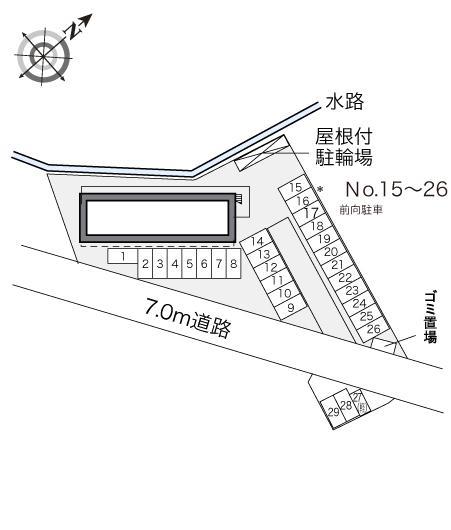 白坪(33112)　敷地外駐車場の駐車配置図