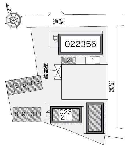 御本丸弐番館(23211)の駐車配置図