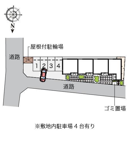 カルチェⅡ(45827)の駐車配置図