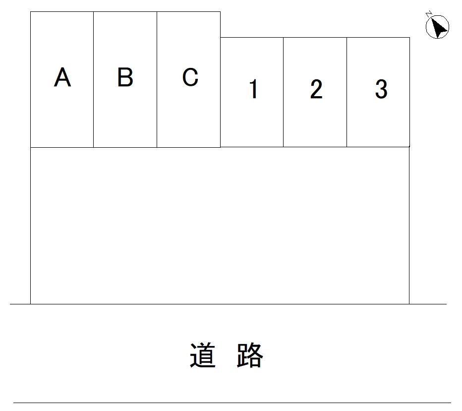 有明駐車場Ⅴの駐車配置図