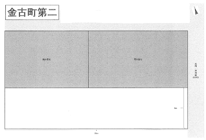 金古町第二月極駐車場の駐車配置図