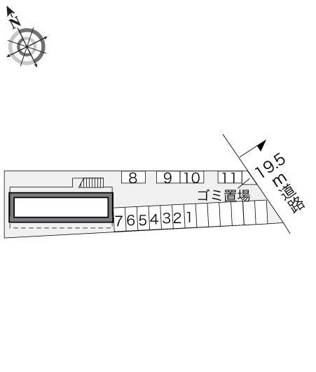 タートルハウス　Ⅰ(24596)の駐車配置図