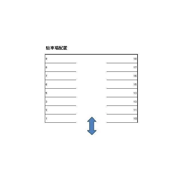 佐貫月極駐車場の駐車配置図