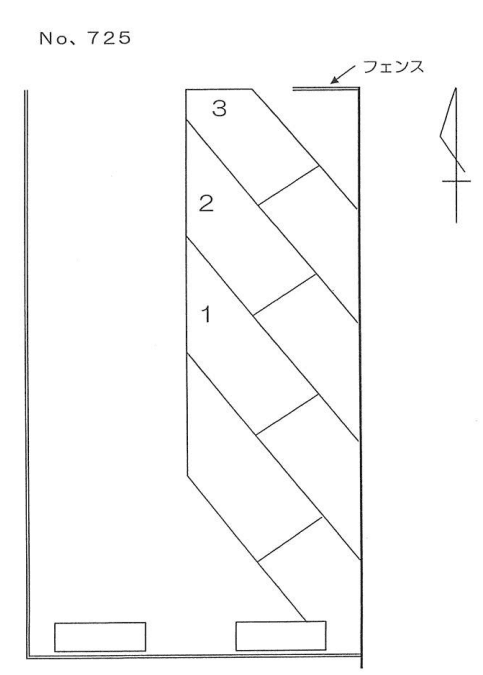 ７２５の駐車配置図